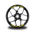 Açık Sarı Yamaha Mt-25 Yazılı 8li Jant İçi Yazı Sticker Etiket