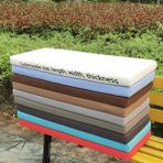 Açık su geçirmez bahçe bankı minderleri 200x30x8cm dikdörtgen koltuk pedleri 23 kişilik veranda mobilya kahverengi yastık pedleri dış ve iç mekan kullanımı için