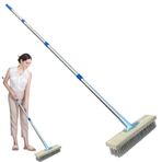Açık süpürge, beton fırça,Güverte için büyük tel fırça | Scrubber, Moss Remover'ın dışında, yabani otları çıkarmak için bahçe süpürme aracı,