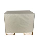 Açık veranda masa örtüsü 135 × 135 × 76cm ağır su geçirmez bahçe mobilyası kapakları Oxford kumaş Anti UV koruma için