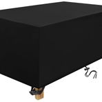 Açık veranda mobilya örtüsü 160x150x70cm su geçirmez 600D Oxford Polyester masa ve sandalye örtüleri dikdörtgen kapak Rattan kanepe için rüzgar geçirmez ve anti-UV koruması