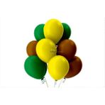 Açık Yeşil-Kahverengi-Sarı Pastel Soft Balon 50 Adet + 5 Metre Balon Zinciri