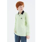 Açık Yeşil Polo Yaka Basic Erkek Çocuk T-Shirt - 11171