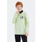 Açık Yeşil Polo Yaka Erkek Çocuk T-Shirt - 11172
