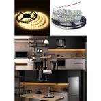 Aciko 3 Çipli Gün Işığı 2 mt 12V Adaptör Kuruluma Hazır Set Şerit LED