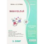 Açıköğretim Sosyoloji 3. Sınıf 6. Yarıyıl Bahar Dönemi Konu Anlatımlı Soru Bankası