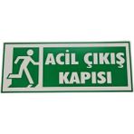 Acil Çıkış Kapısı Levhası – 12×30 cm – 5 mm Dekota Kalınlık– Acil Durum Yönlendirme Sağ Aşağı