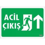 Acil Çıkış Uyarı Levhası 17,5X25 Kod:943 - 9996669997472