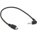 Açılı 3,5 Trs - Mini Usb Kablosu, Hero3, Hero3+ Hero4 Için 90 Derece 3,5 Mm Erkekten Mini 5 Pin Erkek Ses Kablosu (3,5 Mm - Mini)
