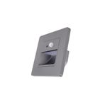 ACK 1 W Sensörlü Merdiven Aydınlatma Armatürü - Gün Işığı (3000K) - Füme Kasa - Kare - AH07-00403
