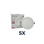 ACK 18W BEYAZ KASA BEYAZ ISIK LED PANEL 5 ADET