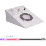 ACK 2.5W LED Çift Prizli Tezgah Altı Armatür Beyaz Kasa 6500K Beyaz Işık - 6500K - Beyaz