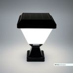 ACK 6500k Solar Beyaz Işık Set Üstü Kazıklı Şeffaf Güneş Enerjili Led Bahçe Armatürü