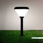 ACK 6500k Solar Opak Cam Beyaz Işık Set Üstü Kazıklı Güneş Enerjili Led Bahçe Armatürü