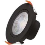 Ack AD01-00531 6500K Beyaz Işık 5W Siyah Kasa LED Spot Armatür - 6500K - Beyaz