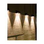 Ack Ag60-05801 Ip65 3000K Günışığı Solar Led Bahçe Duvar Apliği