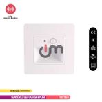ACK AH07-00400 1 Watt Beyaz Kasa 3000K Sensörlü Merdiven Duvar Armatürü