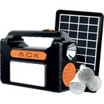 ACK BEYAZ ŞARJ EDİLEBİLİR SOLAR KAMP SETİ - Siyah
