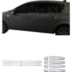 Ack Dizayn Astra "h" Hatchback Araca Özel Krom Cam Çıtası + Krom Kapı Kol 2'li Set A+ Paslanmaz