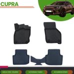 Ack Dizayn Cupra Formentor 2024+ Araca Özel 4d Havuzlu Paspas Takımı (Karbon) - Siyah