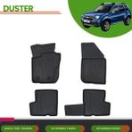 Ack Dizayn Dacia Duster 2010-2017 4x2 4d Araca Özel Havuzlu Paspas Takımı (Karbon) - Siyah