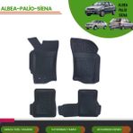 Ack Dizayn Fiat Albea Palio Sieana 4d Araca Özel Havuzlu Paspas Takımı (Karbon) - Siyah