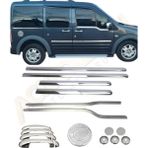 Ack Dizayn Ford Connect 2003-2014 5'li Yan Krom Seti (Yan Kapı-Cam Çıtası-Kilit Açma-Depo Kapağı-Kapı Kolu) A+