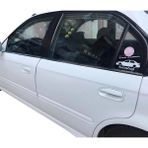 Ack Dizayn Honda Civic Ies 1996-2001 Araca Özel Krom Cam Alt Çıtası A+