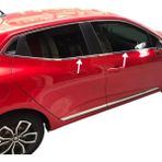 Ack Dizayn Renault Clio 5 2019+ Araca Özel Krom Cam Alt Çıtası A+
