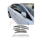 ACK Dizayn RENAULT MEGANE 4 SEDAN 2016+ 2'Lİ PREMİUM SET (KROM CAM RÜZGARLIĞI+KROM CAM ÇITASI) A+