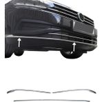 Ack Dizayn Volkswagen Passat B8,5 2019+ Araca Özel Krom Ön Tampon Çıtası 3pcs Paslanmaz Çelik A+