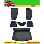 Ack Dizayn Volkswagen Polo 2009-2017 Araca Özel Üretim 4d Havuzlu Karbon Paspas Takımı + 3D Bagaj Havuzu - Siyah