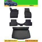 Ack Dizayn Volkswagen Polo 2018+ Araca Özel Üretim 4d Havuzlu Karbon Paspas Takımı + 3D Bagaj Havuzu Üst - Siyah