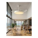 ACK LED TAVAN FANI BEYAZ CCT 20W 42INC(106CM) DIMMABLE UZAKTAN KUMANDALI
