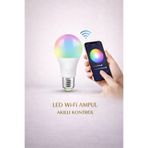 ACK LED Wi-Fi RGB Akıllı Ampul E27 Telefon Uygulaması Kontrollü