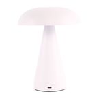 ACK Mantar Masa Lambası, Dimlenebilir LED CCT Işık Rengi, Metal Kasa, Mat Beyaz AF11-20032