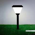 Ack Solar LED Bahçe Armatürü 6500K Beyaz Işık Set Üstü ve Kazıklı Güneş Enerjili Bahçe Aydınlatması Şeffaf - Renkli