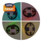 ACK Üç Çip 60 LED li Şerit LED RGB 12V 14.4W 5m AS01-00309