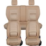 Ack volkswagen Golf 4 Uyumlu Lüks Deri Oto Koltuk Kılıfı Ön/arka 5li Set Anka Seri (Bej)