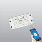 Ack Wifi Röle Akıllı Anahtar Switch Wi-Fi İle Uzaktan Smart Kontrol 90-230V 10A Ip20