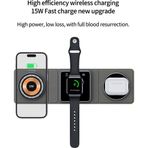 Acl 3In1 15W Çoklu Kablosuz Magsafe Kulaklık Saat Telefon Şarj Standı Apple Watch Iphone Samsung Uyumlu AW14