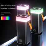 Acl 40.000MAH Dahili Kablolu Powerbank 22.5W Hızlı Şarj, Usb-C Giriş/çıkışlı LCD Göstergeli Taşınabilir Şarj Cihazı - Çok Renkli
