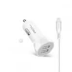 Acl Ac-90 2.4A, 10W 2Xusb, 1Mt Lightning Kablolu Araçiçi Şarj Aleti Araç İçi Şarj