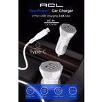 ACL AC-91 Type-C Kablo Araç İçi Şarj Aleti