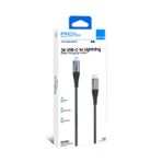 ACL ACK-104V 3A 27 W 1.2 mt USB-C to Lightning Led Işıklı USB Şarj Kablo