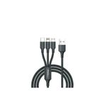 Acl Ack-47 Primecord™ 3İn1 Lightning, Micro, Type-C Metal Başlık Örgü Kablo Usb Şarj Ve Data Kablosu
