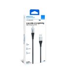 ACL ACK-98 2.4A 12W 1.2 mt USB-A to Lightning Led Işıklı Şarj Kablosu