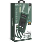 ACL Pw-61Led Işıklı Usb Mikro Type-c Lighning Kablolu 2xusb 30000mah Lcd Powerbank