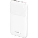 ACL Pw-99 10.000 mAh Led Göstergeli Çift Usb & Type-c Çıkışlı Beyaz Powerbank
