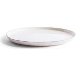Acme Roman 4 Parça Beyaz-Mavi Büyük Tabak - 26 cm